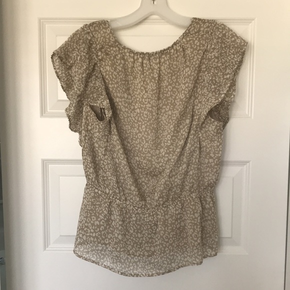 Chiffon Cheetah Print Shirt - M - Picture 2 of 2